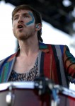 Walk the Moon sports their patriotic face paint Friday night on the main stage at Bunbury Music Festival in Cincinnati.
Contributed photo by Ryan Podracky.
